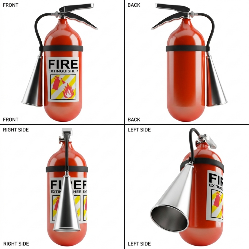 Fire Extinguisher - Color: Red