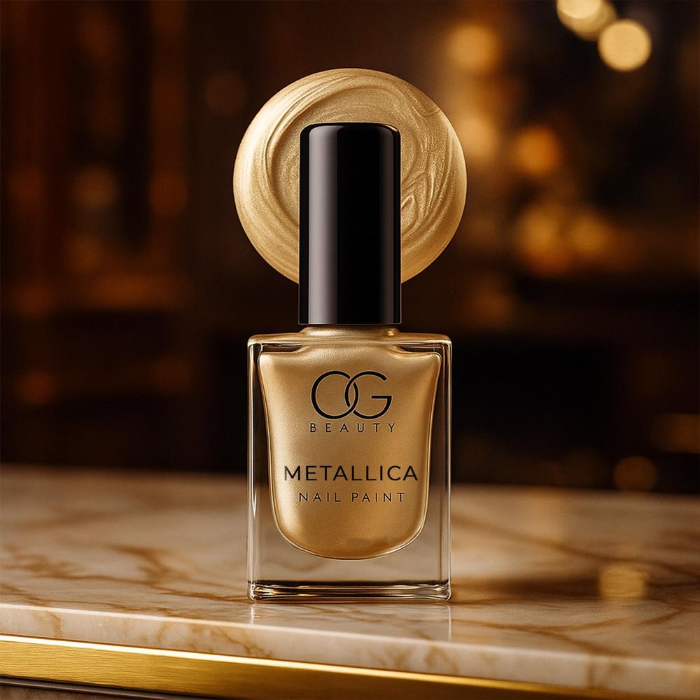 Og Beauty Premium Vintage Brass Metallica Nail Polish (1 Pc / 10 Ml) - Application: As Per Product Requirement