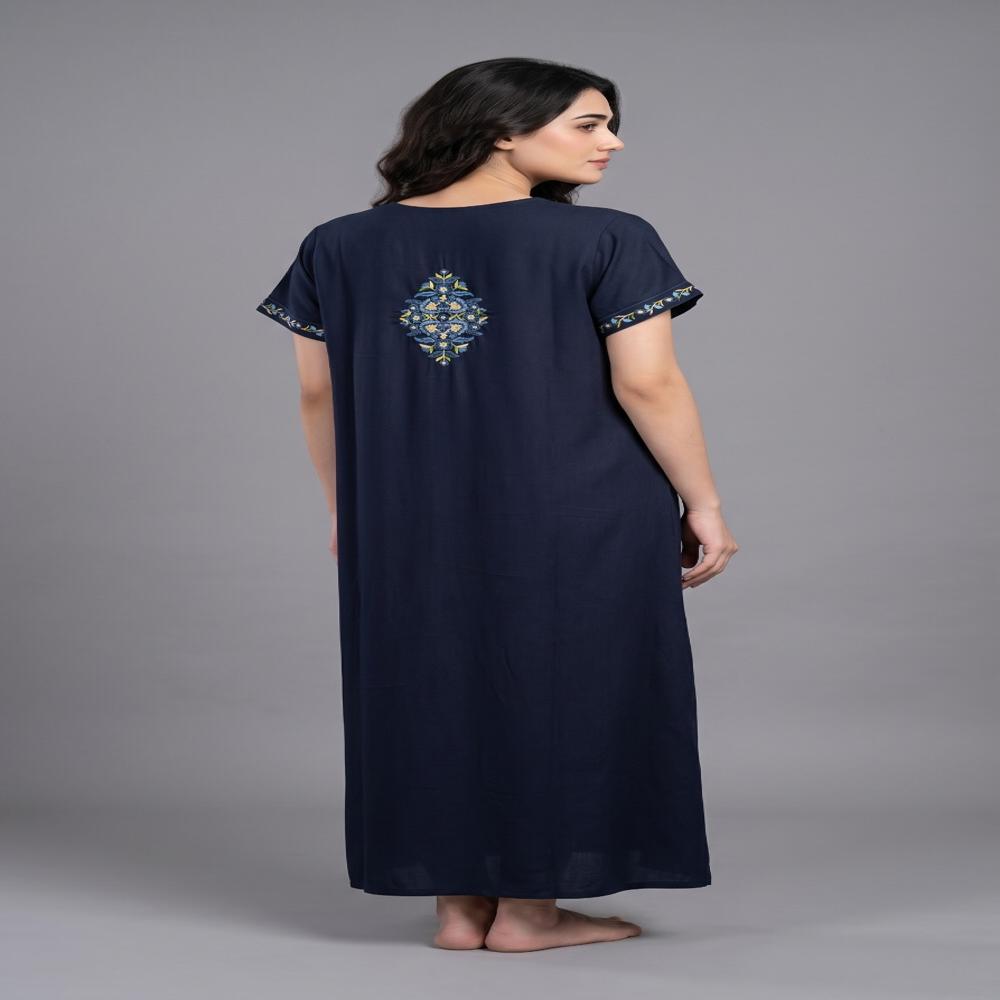 Women's Premium Kashmiri Embroidered Alpine Nighty