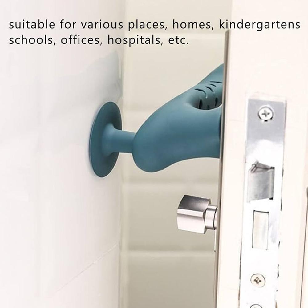 Silicone Door Handle Cover With Suction Cup (1 Pc / Mix Color) - Application: As Per Product Requirement