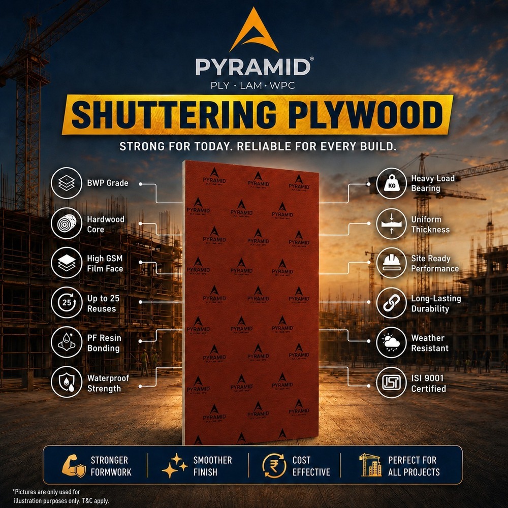 Shuttering Plywood - Density: 800 Gram Per Cubic Centimeter(G/Cm3)