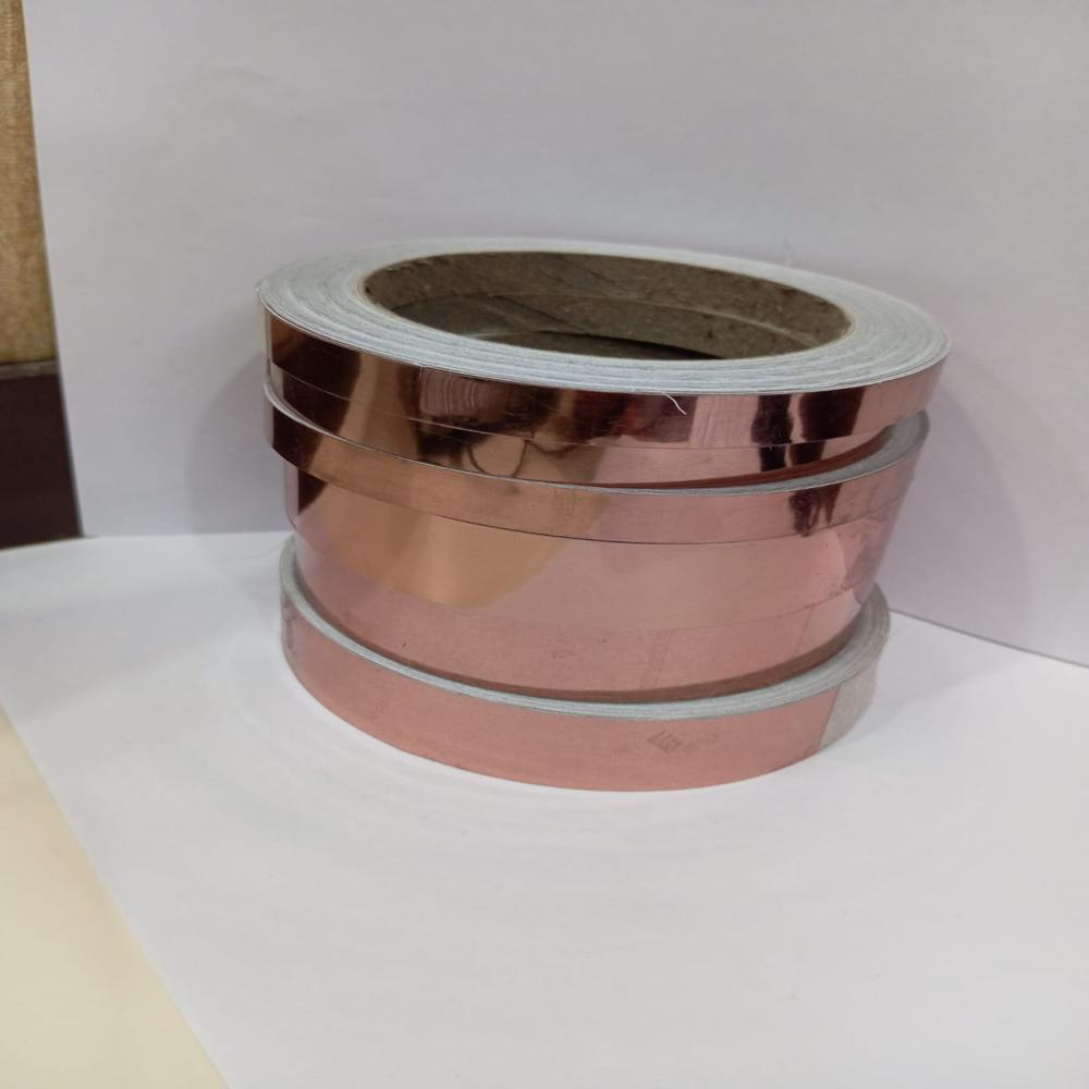 Rose Gold Foil Tape - Coating Type: Acrylic Adhesive Coating On Both Sides Of Pet Film