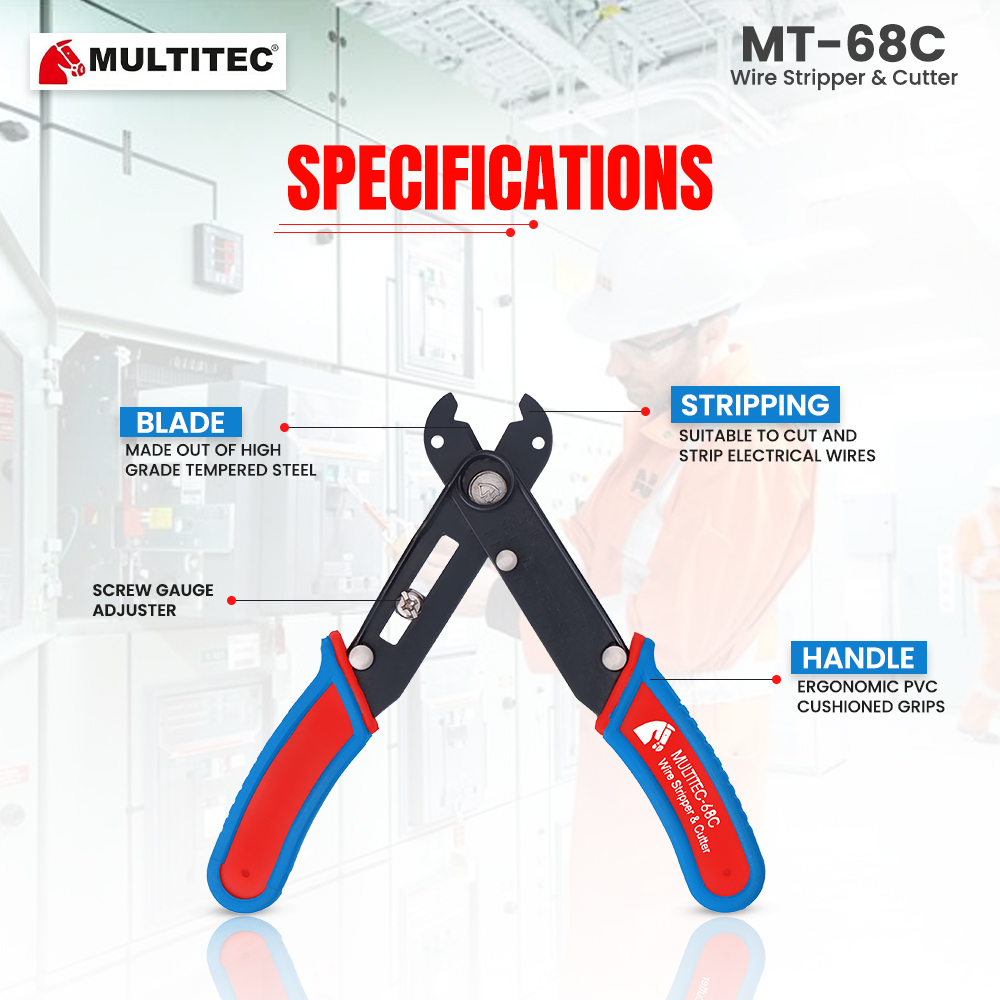 WIRE STRIPPER AND CUTTER 68C 