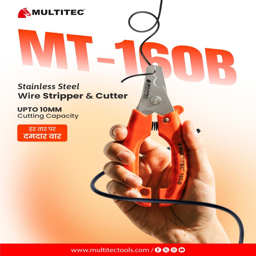 Stainless Steel Wire Stripper And Cutter 160b - Color: Orange