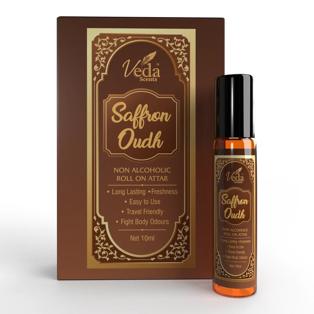 Veda Scents Saffron Oudh Roll On Attar