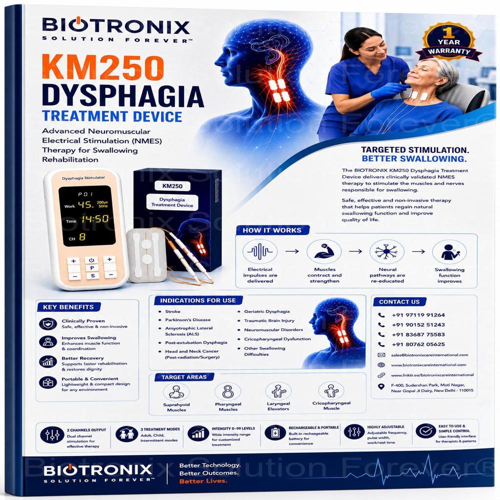 Portable Swallowing Muscle Stimulator for Dysphagia Treatment