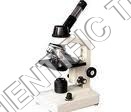 Inclined Monocular Microscope - Stainless Steel, Black & White | Laboratory Use, Precision Optical Performance