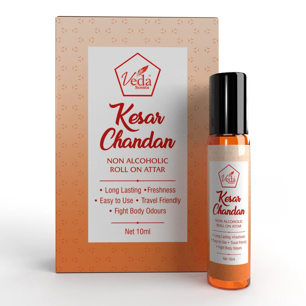 Veda Scents Kesar Chandan Roll On Attar