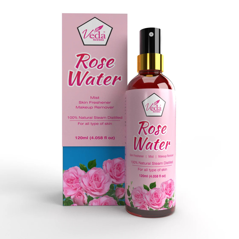 Veda Scents Rose Water Skin Freshener Makeup Remover