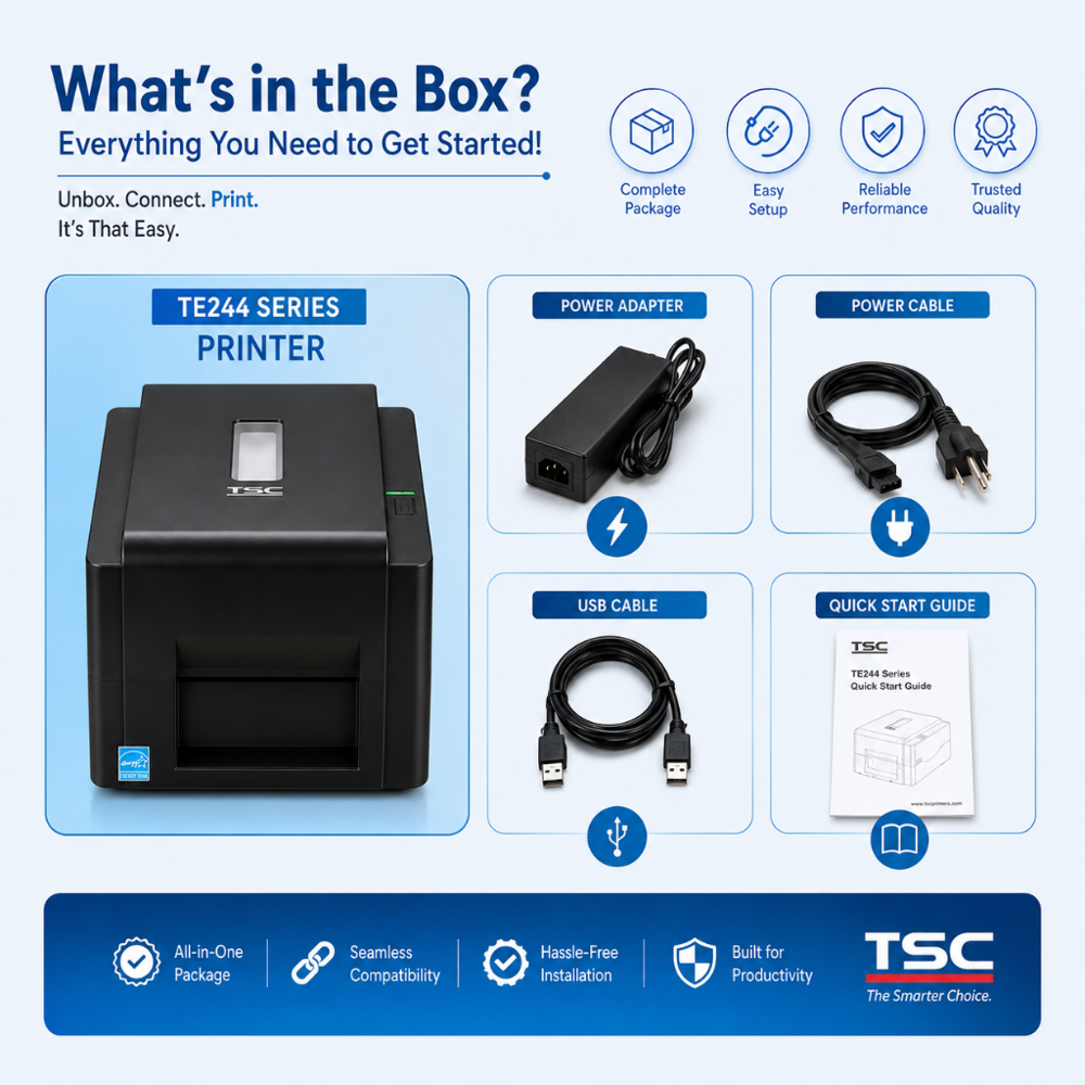 TE244 Barcode Label Printer