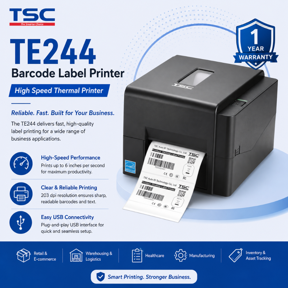 TE244 Barcode Label Printer