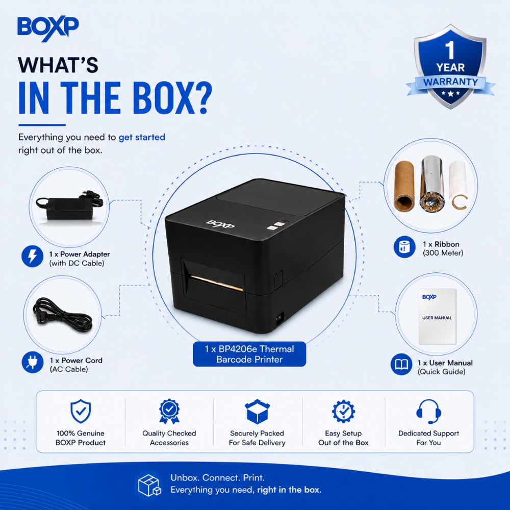 BP4206E 203 DPI Thermal Barcode Printer 