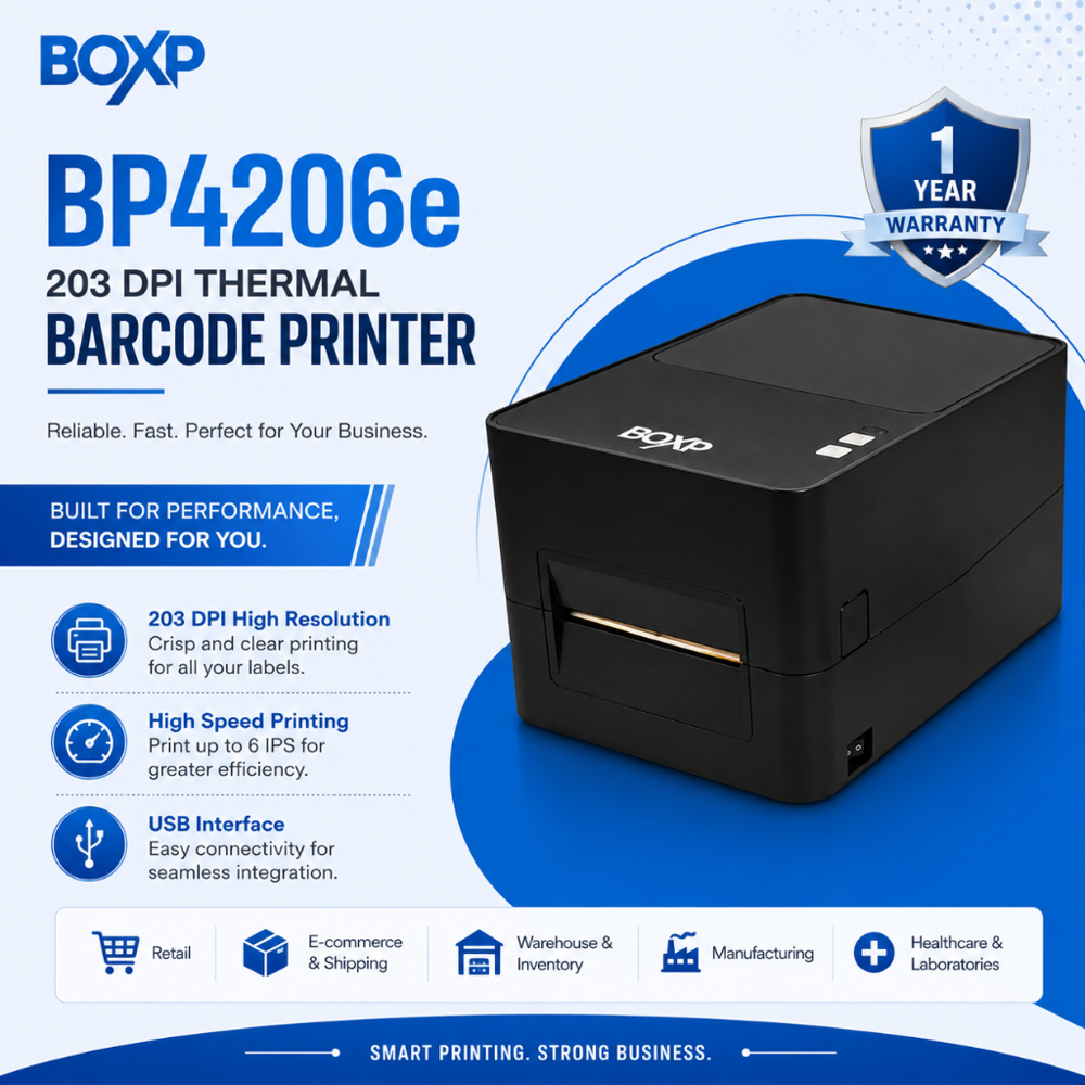 BP4206E 203 DPI Thermal Barcode Printer 
