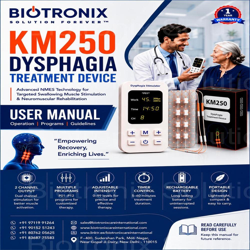 Digital NMES Therapy Machine for Swallowing Disorders