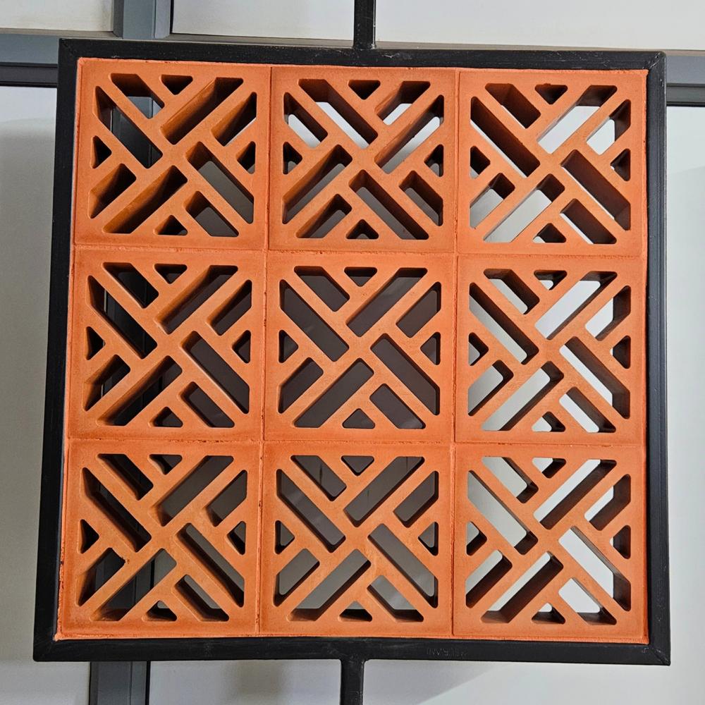 Teracotta Zebra 2 Clay Jali Breeze Block