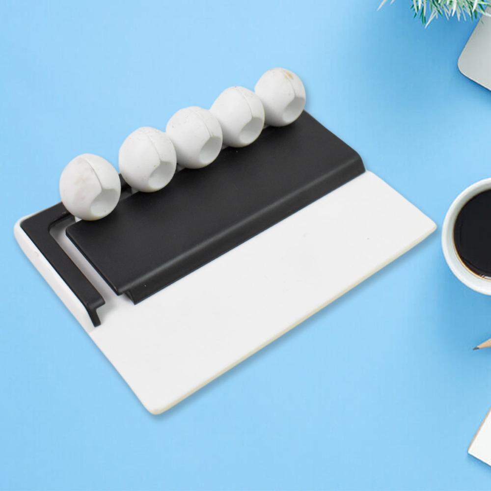 5 Slots Adhesive Desk Cable Cord Holder for Charging Cable (1 Pc / Mix Color)