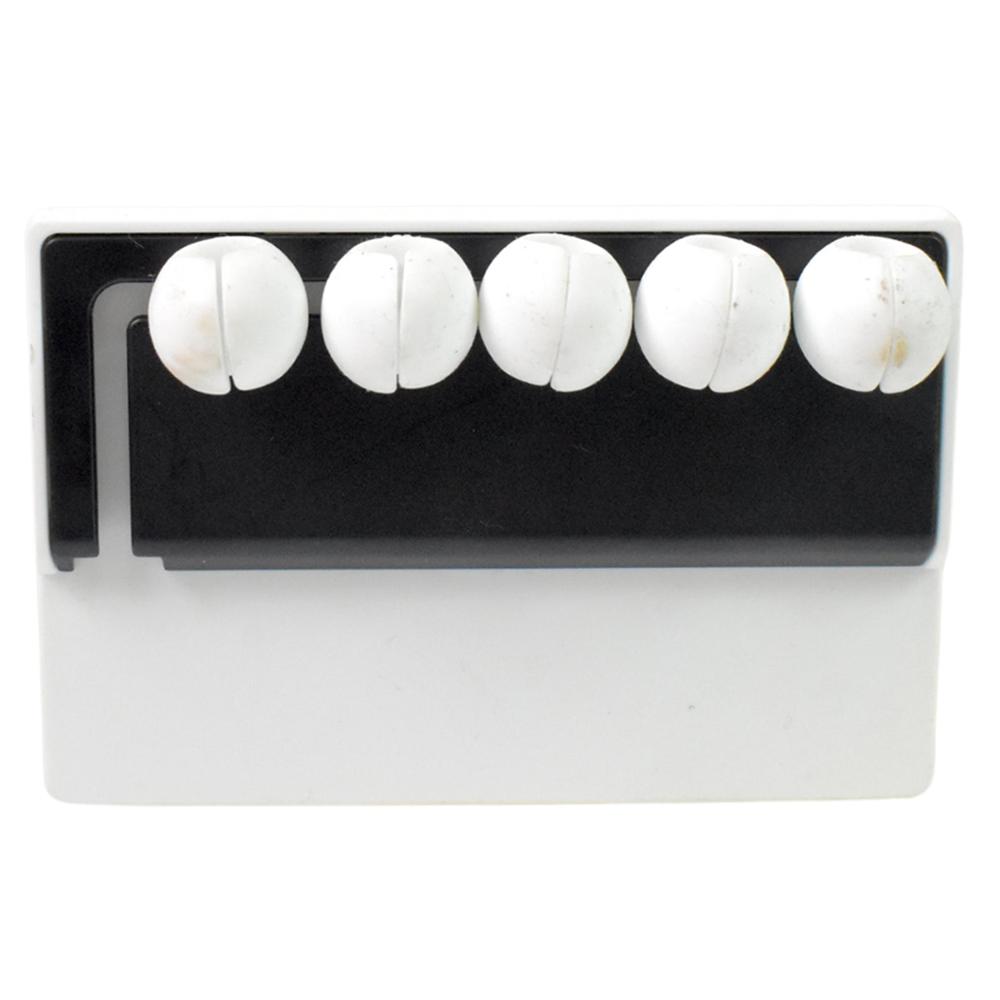 5 Slots Adhesive Desk Cable Cord Holder for Charging Cable (1 Pc / Mix Color)