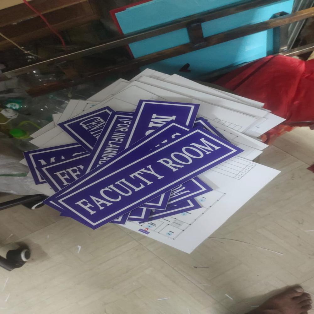 Acrrylic Name Plate - Application: Indoor And Outdoor