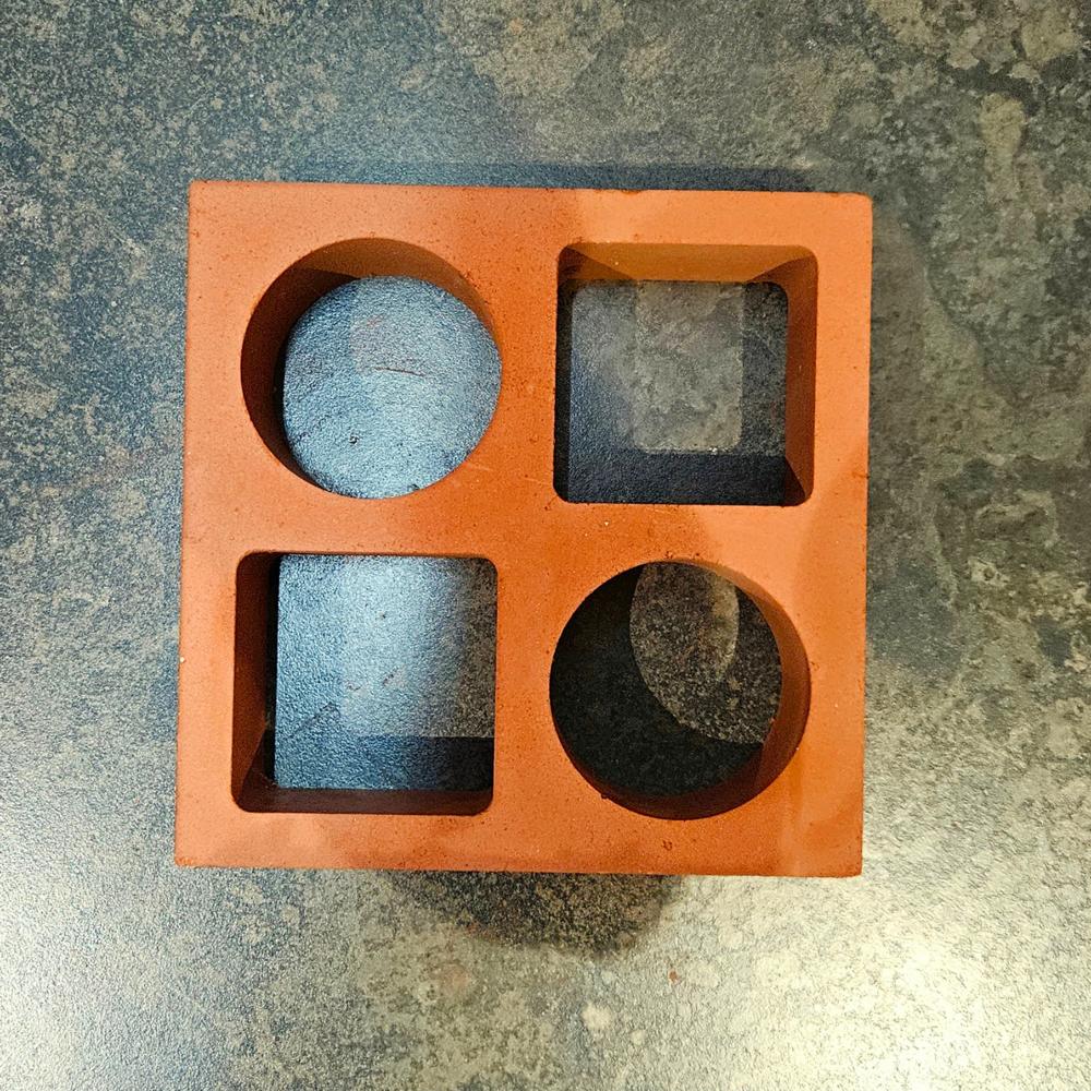 Terracotta Cubic Clay Jali Breeze Block - Application: Building Facade