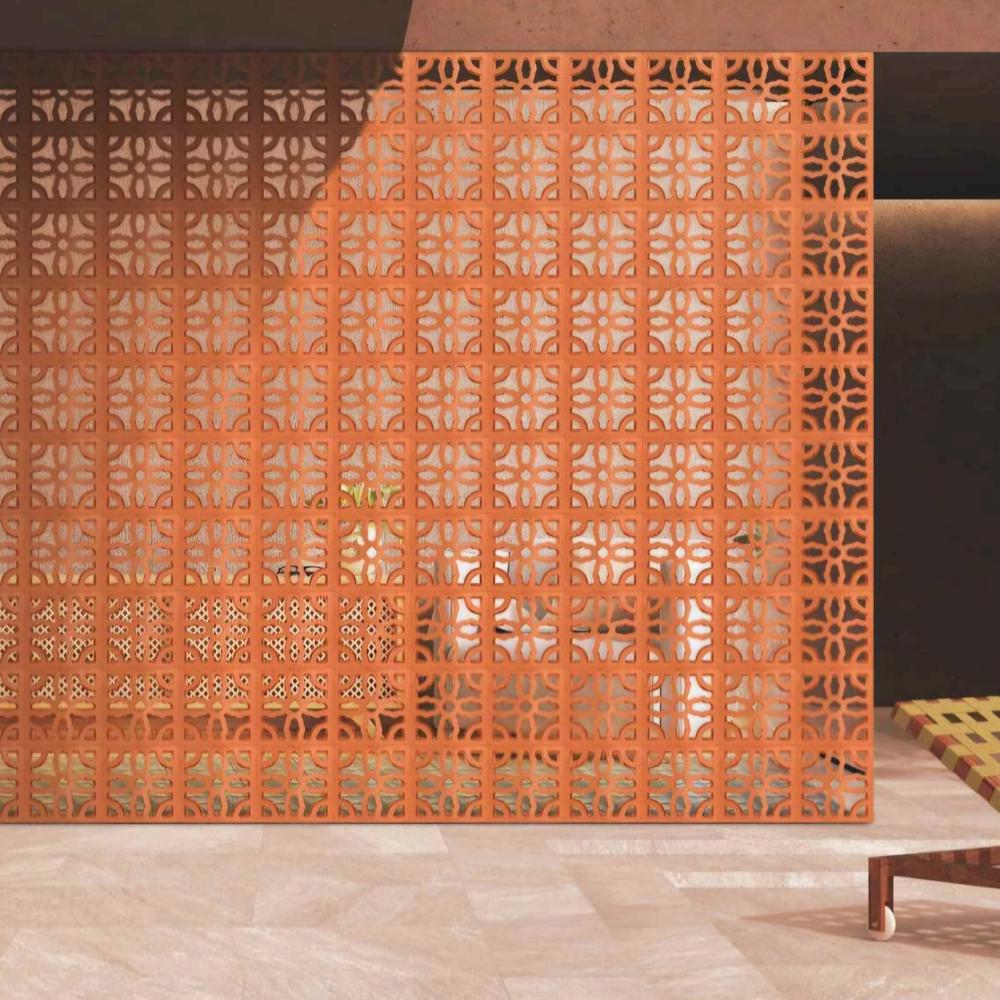 Teracotta Ruby Clay Jali - Application: Residential Buildings