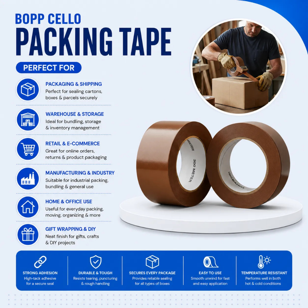 Bopp Cello Tape - Water Resistant: No