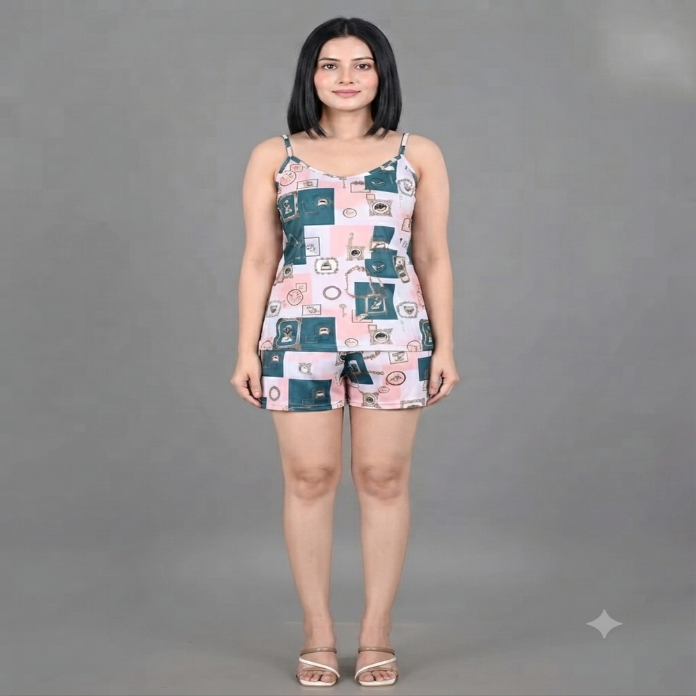 Night Suit Set - Color: Multicolour