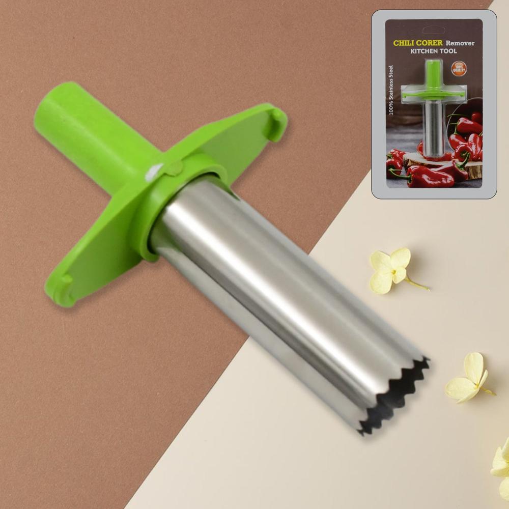 Small Stainless Steel Chili Corer Remover Kitchen Tool (1 Pc) - Application: As Per Product Requirement