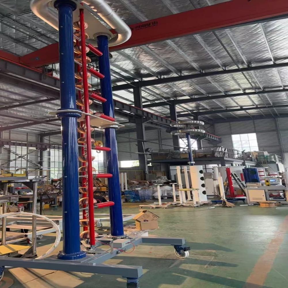 Impulse Voltage And Current Generator - 30000kv, 5000j, Modular Tower Design, Air And Metal Ring Insulation, Wheeled Base System