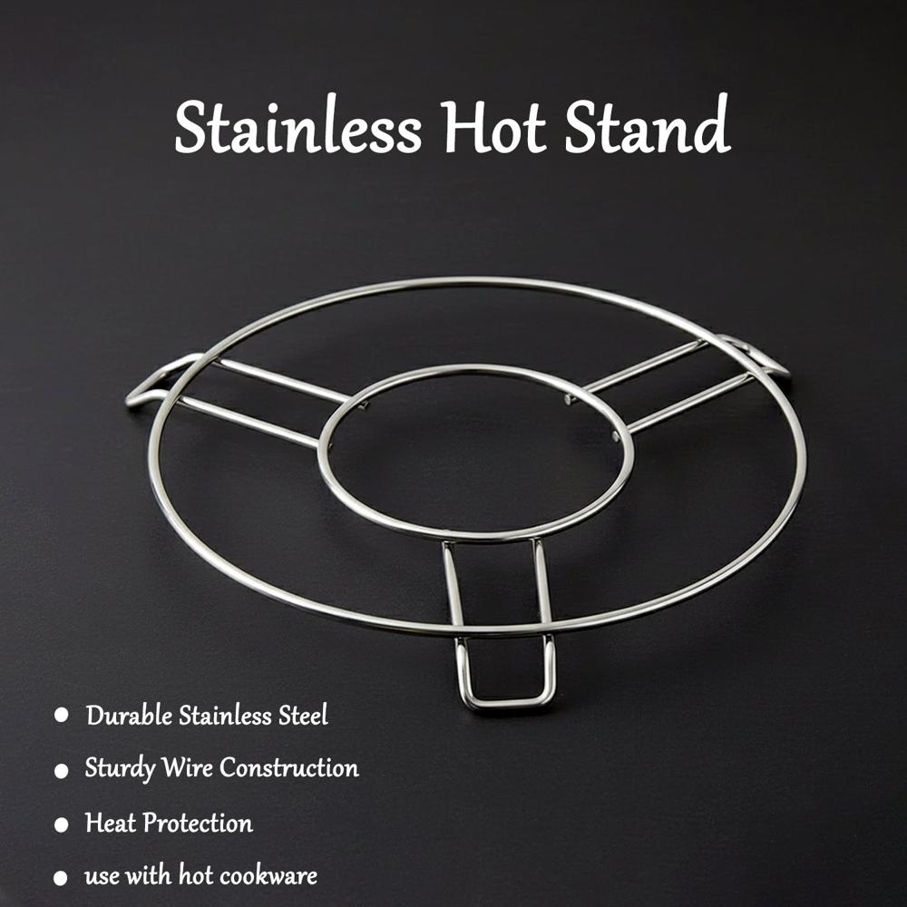 Stainless Steel Round Table Ring Hot Pot Stand (1 Pc) - Age Group: As Per Product Requirement