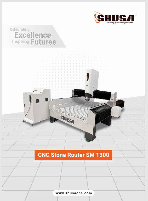 Sm1300 Marble Granite Cnc Router - Color: White
