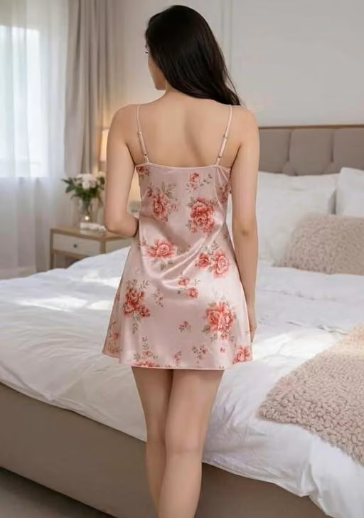 Floral Prints One Piece Night Dress