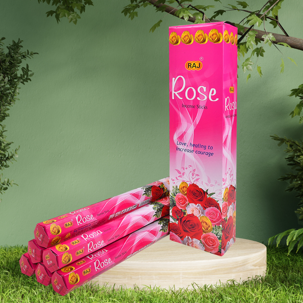 Rose Tall Hexa Incense Sticks