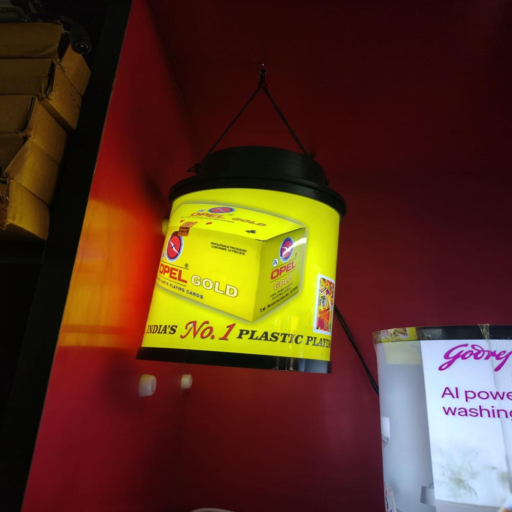 टेबल टॉप घूर्णनशील लाइट बॉक्स