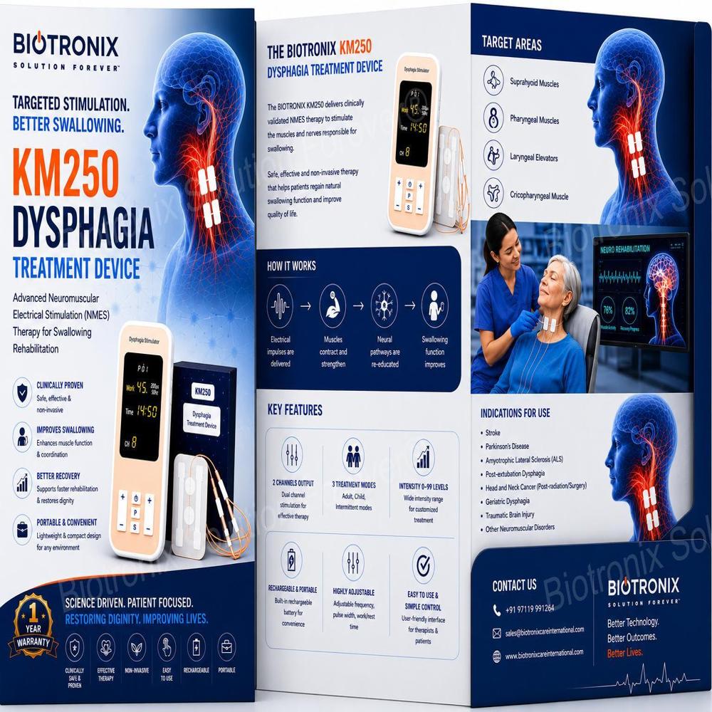 KM250 Portable Swallow Therapy Machine for Rehabilitation