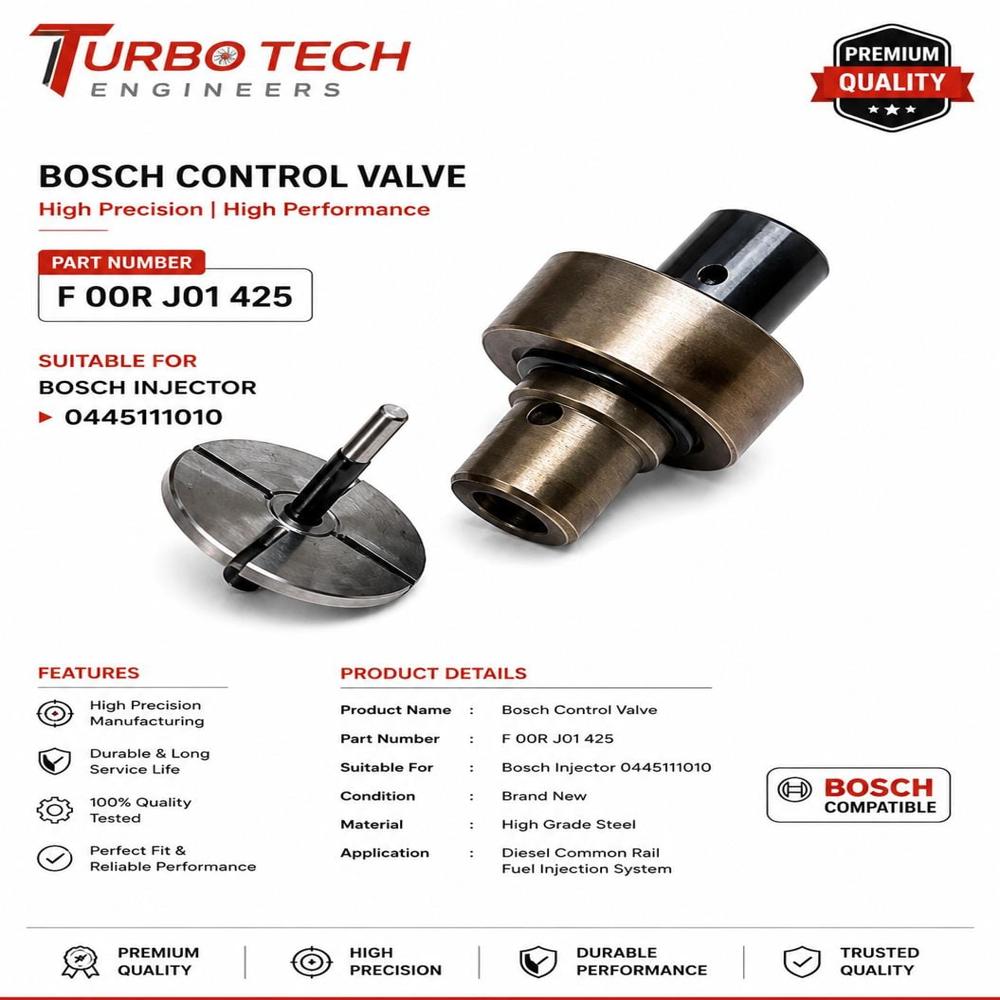 Bosch Control Valve F 00R J01 425 For 0445111110 Injector - Warranty: No