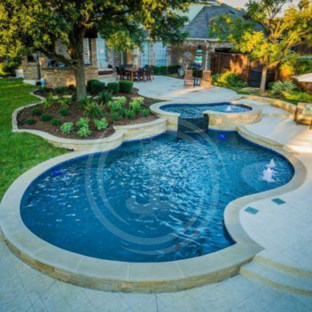 Outdoor Swimming Pool - Abs Material, 3.5' To 8' Depth Range, Blue Color | Designed For Residential Relaxation And Versatile Usage In Private Bungalows And Apartments