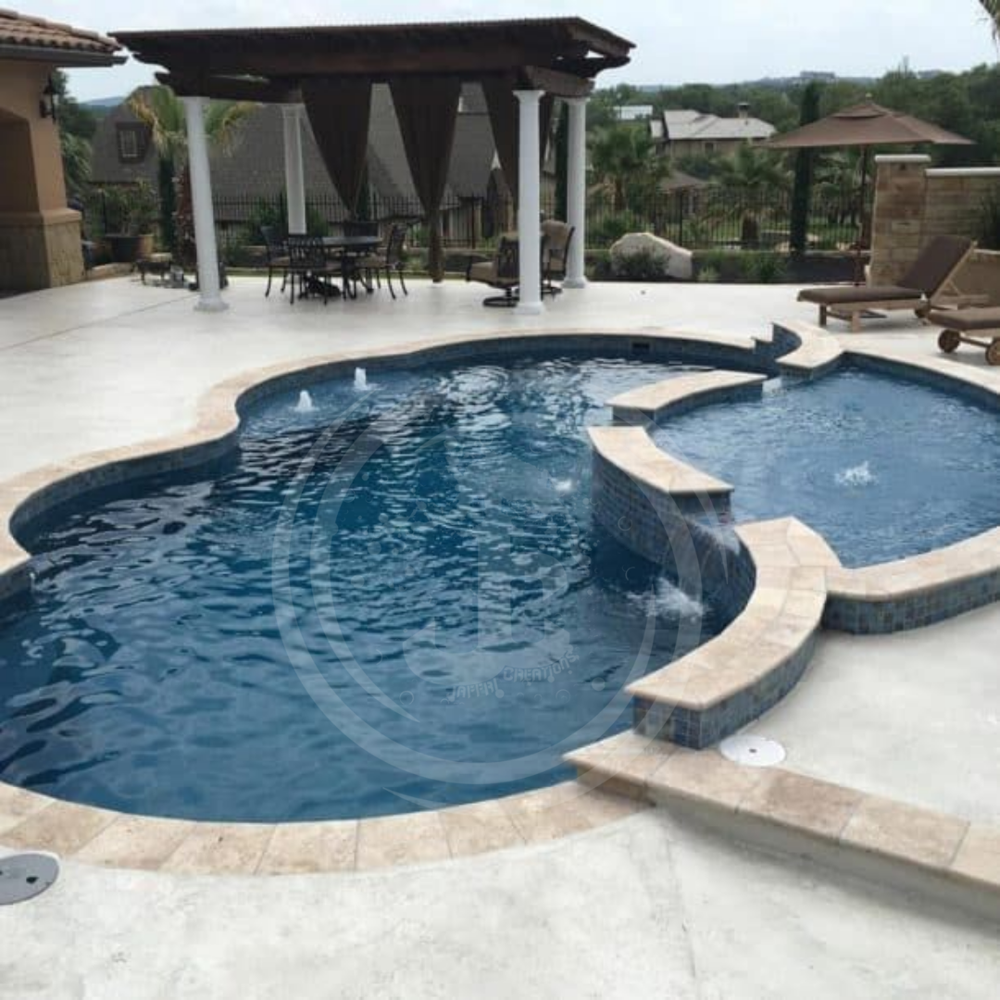 Outdoor Swimming Pool - Abs Material, 3.5' To 8' Depth Range, Blue Color | Designed For Residential Relaxation And Versatile Usage In Private Bungalows And Apartments