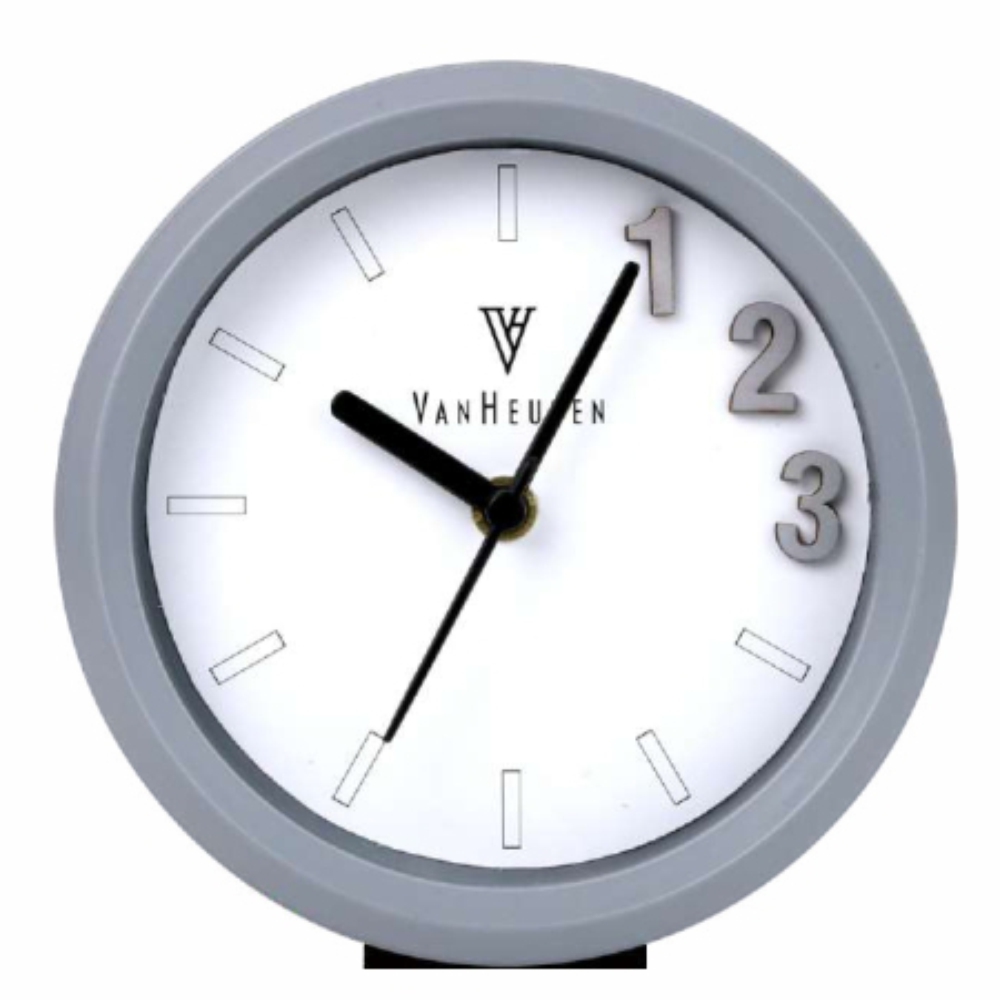Van Heusen Table Clock - Color: Grey