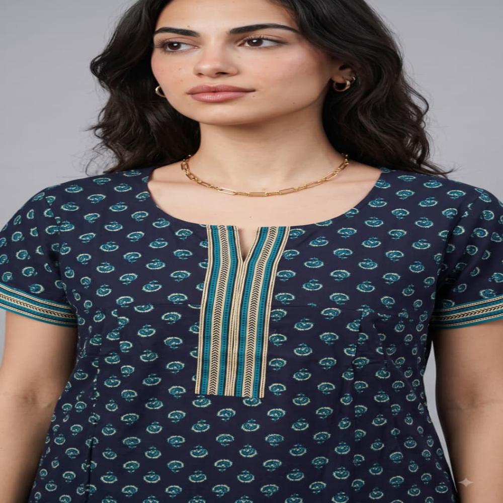 Women's Pure Cotton Nightwear | Soft Cotton Maxi Nighty | Manufacturer & Supplier