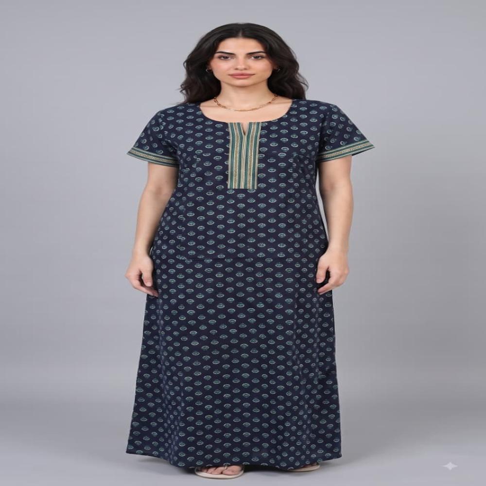 EVOLOVE Women's Pure Cotton Nightwear | Soft Cotton Maxi Nighty | Manufacturer & Supplier