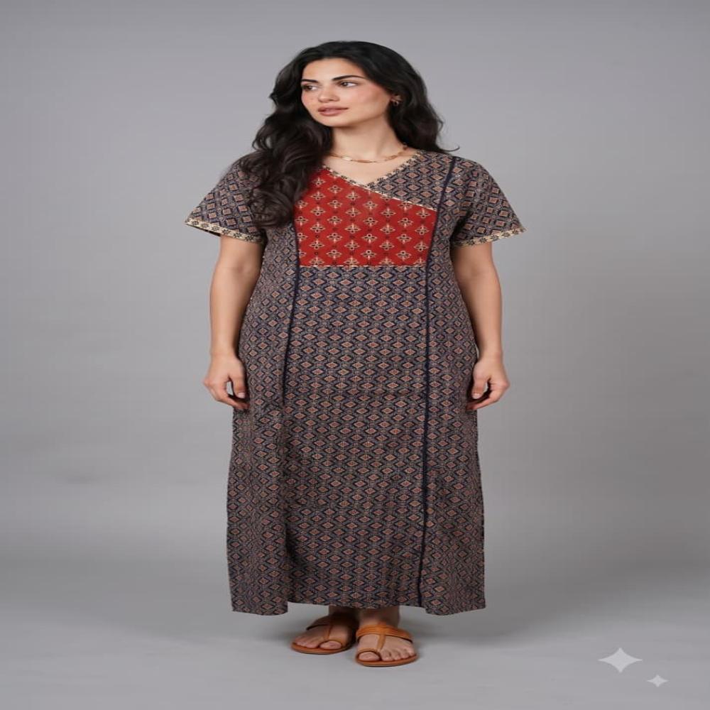 EVOLOVE Women's Pure Cotton Nightwear | Soft Cotton Maxi Nighty | Manufacturer & Supplier