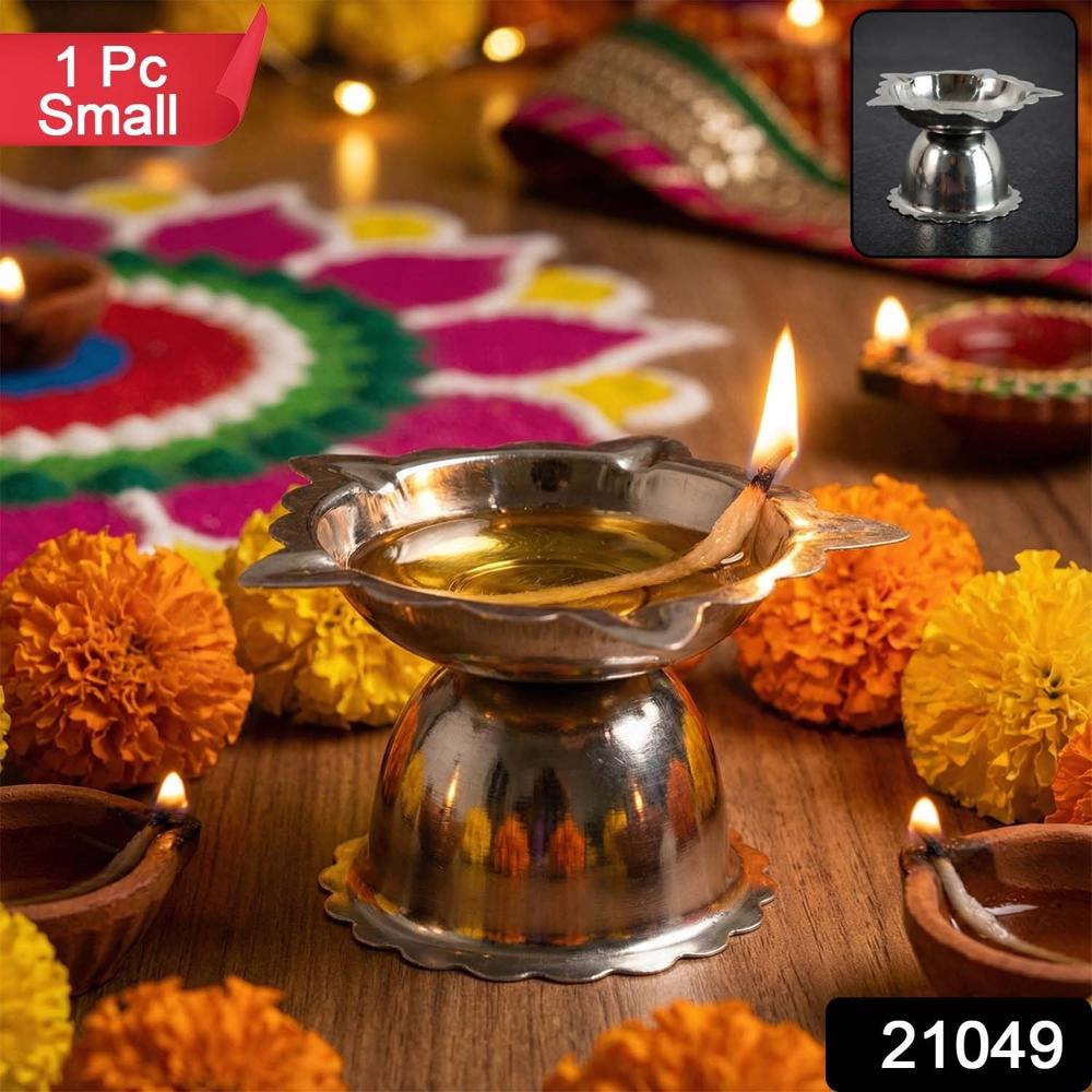 Stainless Steel Sunflower Design Diya Stand (Small Size / 1 Pc) - Application: As Per Product Requirement