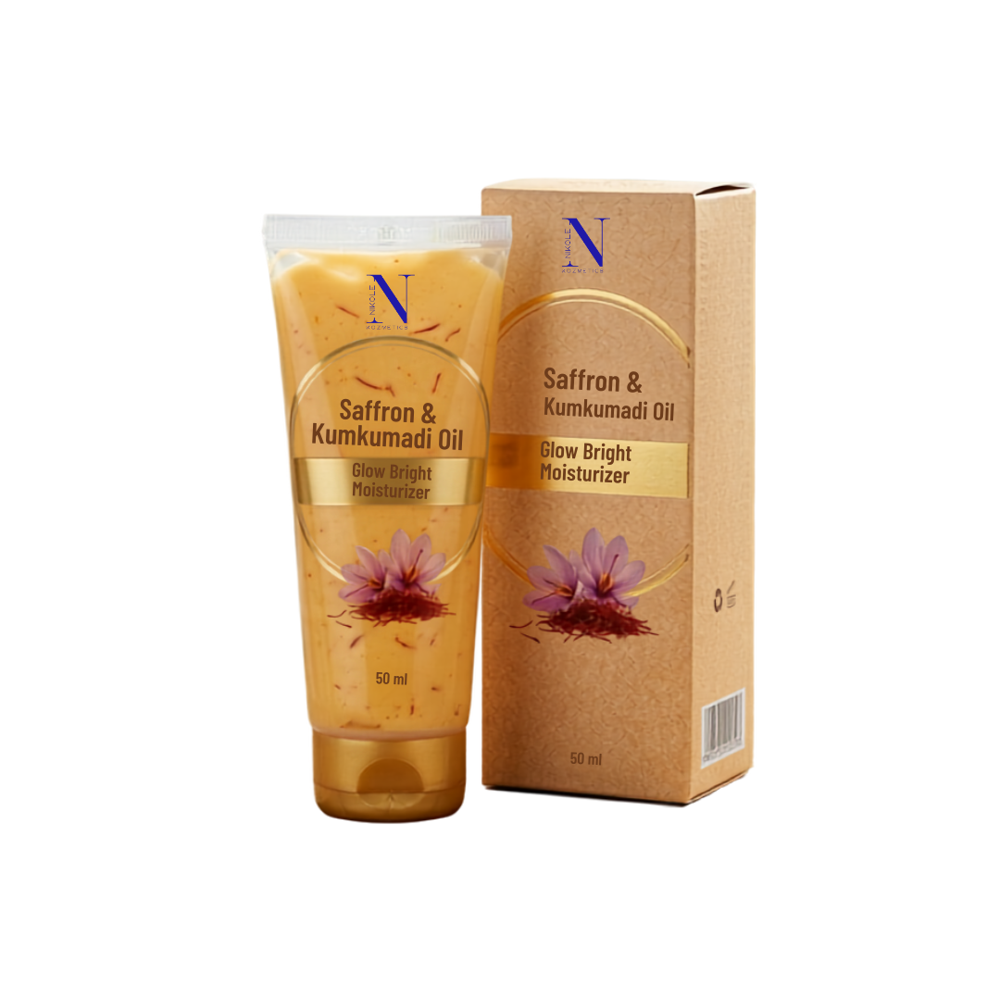 Saffron & Kumkumadi Oil Glow Bright Moisturizer - Attributes: Smudge Proof