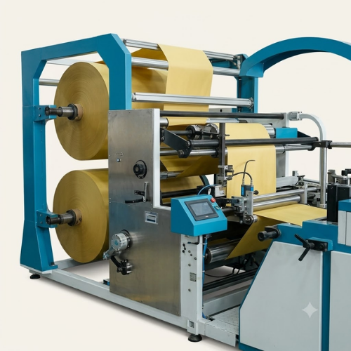Automatic Grocery Paper Bag Making Machine