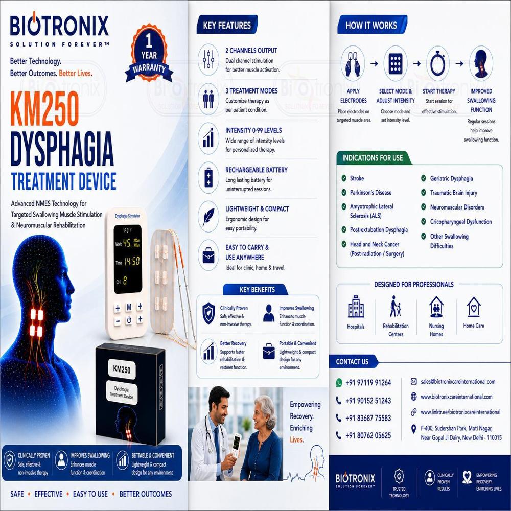 KM250 Neuromuscular Therapy System for Dysphagia Management