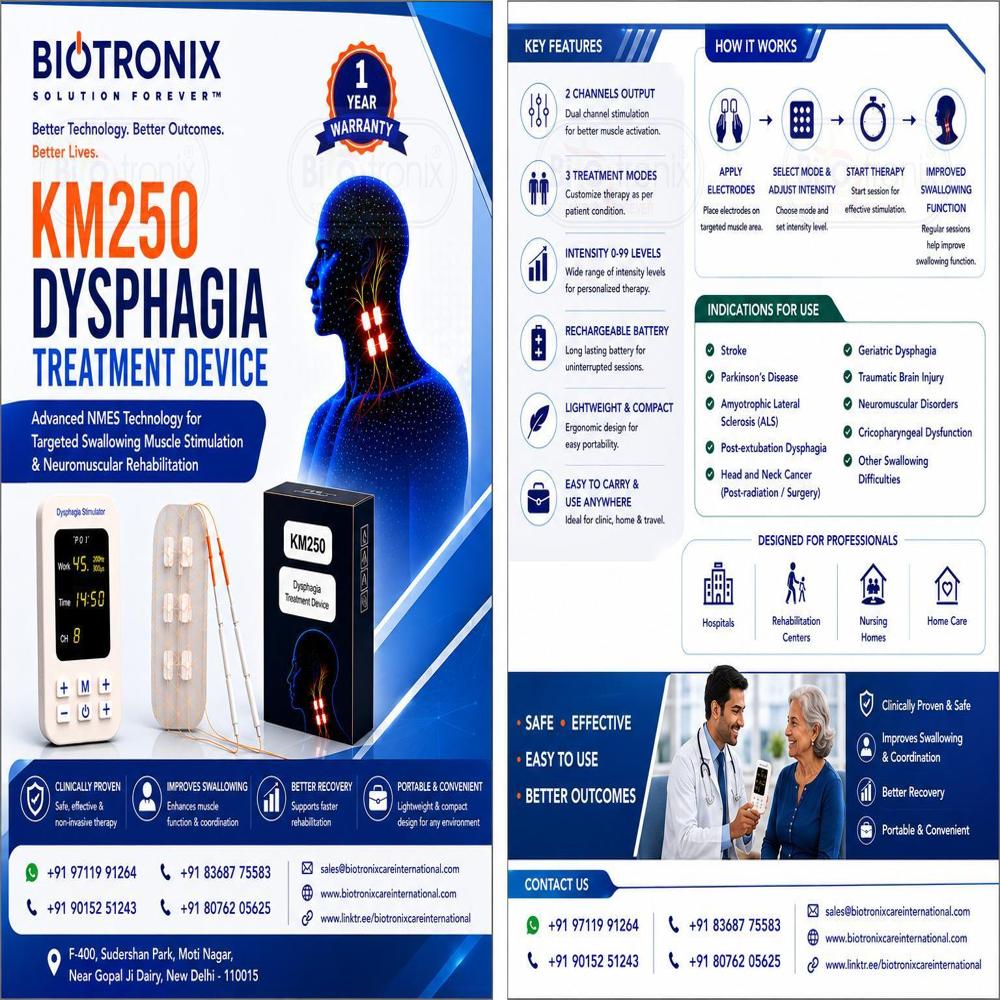 KM250 Neuromuscular Therapy System for Dysphagia Management