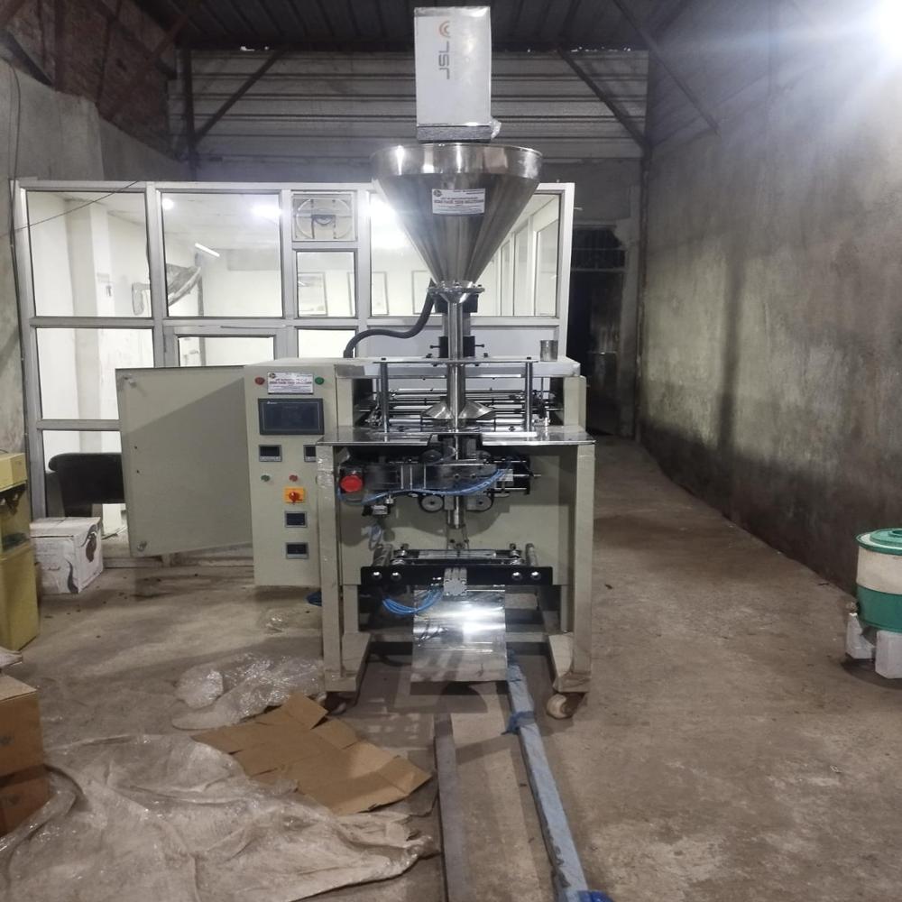 Frymes Pouch Packaging Machine - Stainless Steel & Mild Steel, 1500x1200x2500 Mm | Plc Controlled, Touch Screen, 30-60 Ppm, Heat Sealing