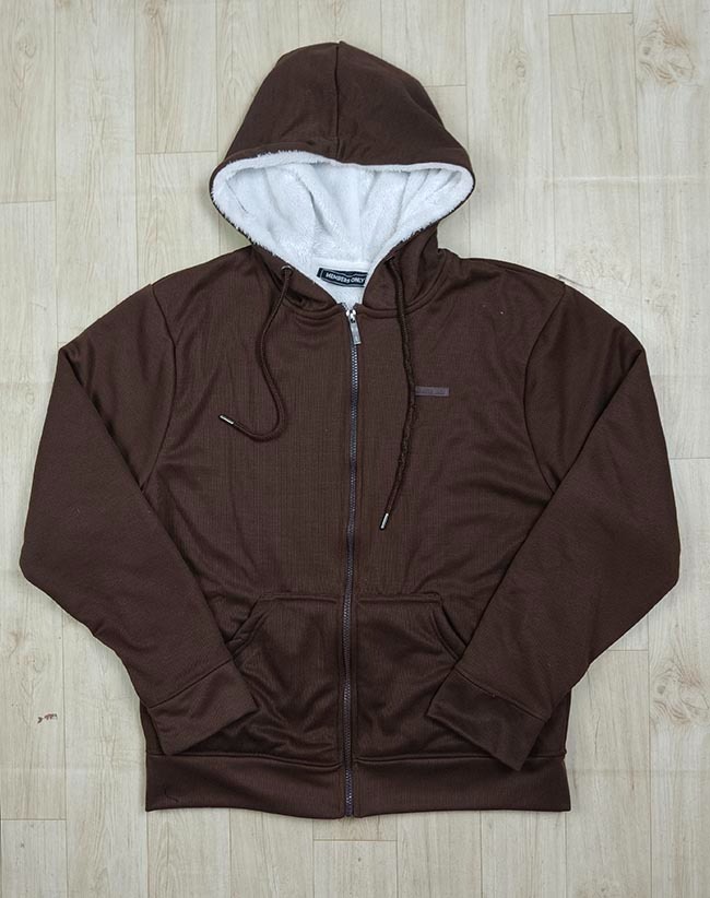 M11725 | MEMBERS ONLY Mens Full Zipper Sweatshirt with Sherpa Fleece Lining