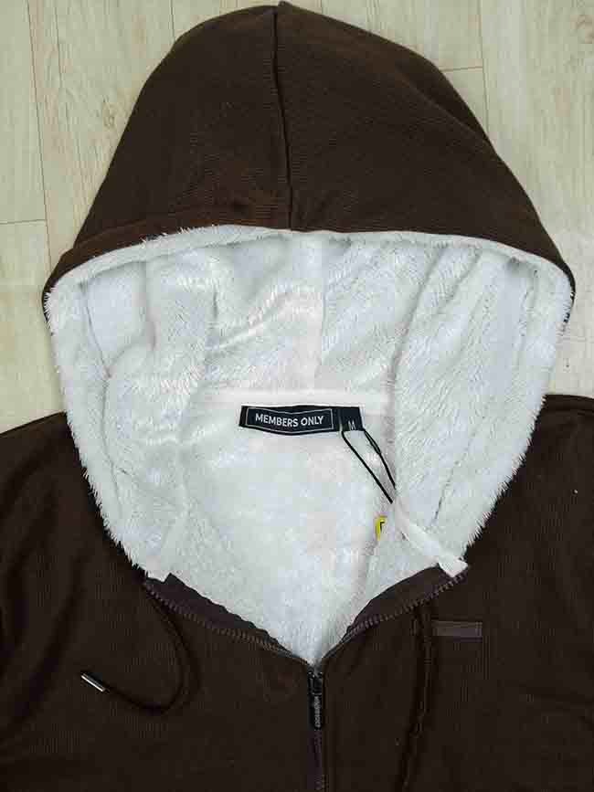 M11725 | MEMBERS ONLY Mens Full Zipper Sweatshirt with Sherpa Fleece Lining