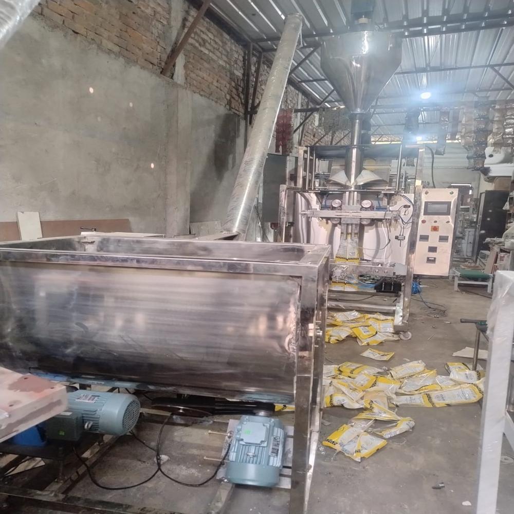Frymes Pouch Packaging Machine - Stainless Steel & Mild Steel, 1500x1200x2500 Mm | Plc Controlled, Touch Screen, 30-60 Ppm, Heat Sealing